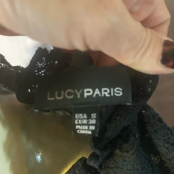 Lucy Paris Black Lace Blouse - Picture 3 of 3